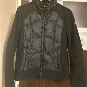 Guess Black Bomber Jacket with Quilted Design